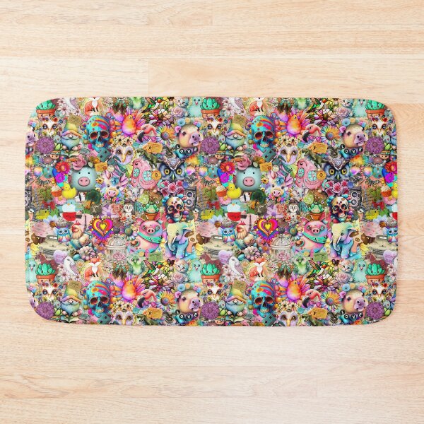 Item preview, Bright Kitschy Stickerbomb designed and sold by stringtheories.