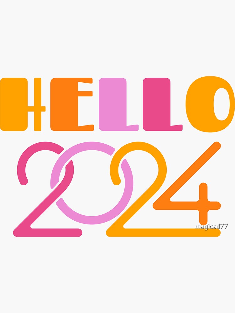 Hello 2024 Cake Topper, Goodbye 2023 Hello 2024, Cheers to 2024, Happy New  Year Party Decorations Supplies