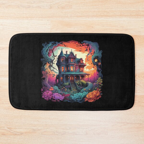 Item preview, Halloween Psychedelic Haunted House designed and sold by FlirteesDesigns.