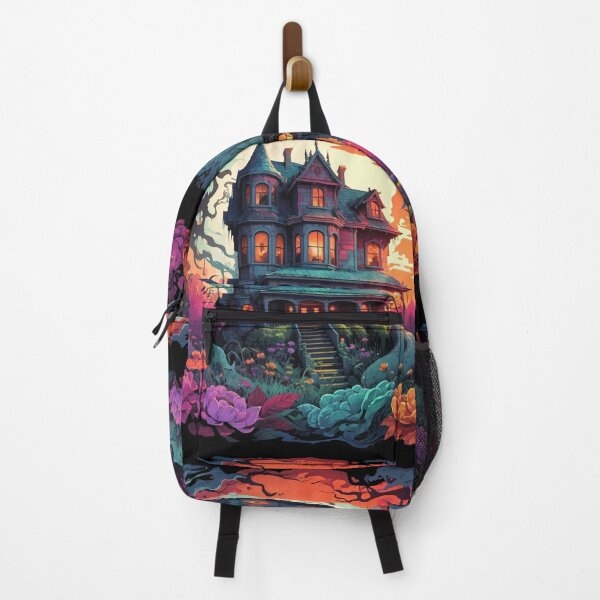 Item preview, Halloween Psychedelic Haunted House designed and sold by FlirteesDesigns.