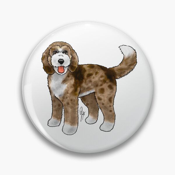 Artikelvorschau, Bernadoodle – Red Merle entworfen und verkauft von Jennifer Stolzer.