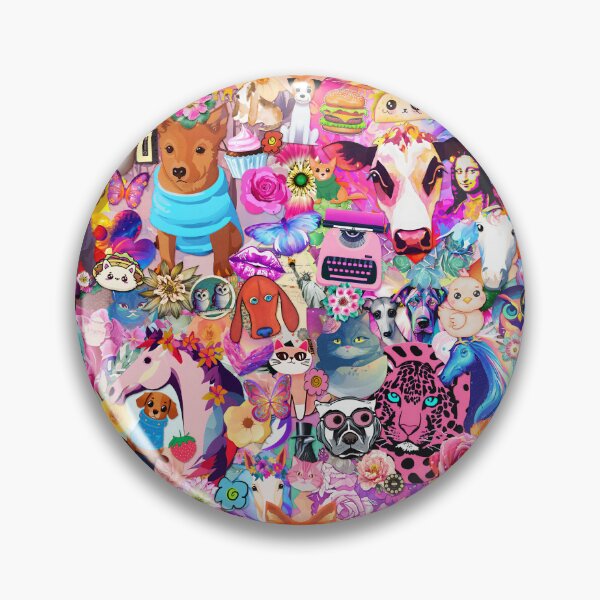 Item preview, Bright Kitschy Stickerbomb designed and sold by stringtheories.