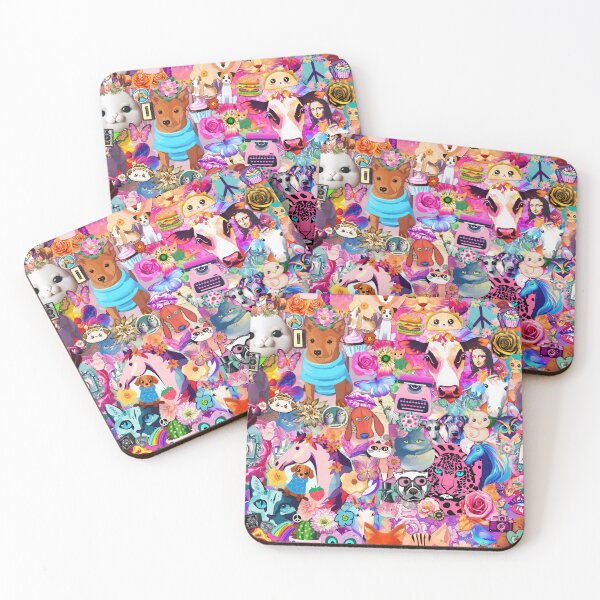 Item preview, Bright Kitschy Stickerbomb designed and sold by stringtheories.