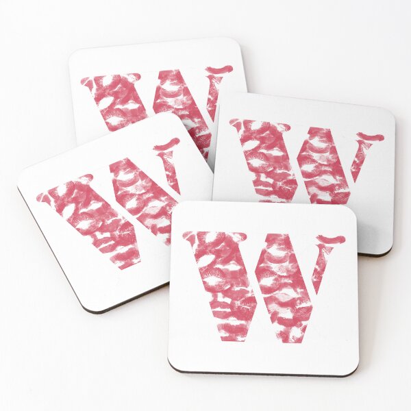 Item preview, W letter made with kisses  designed and sold by DES1GN1T.