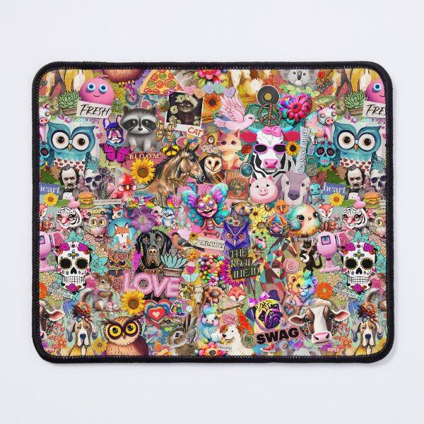 Item preview, Bright Kitschy Stickerbomb designed and sold by stringtheories.