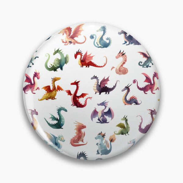 Item preview, Multicolor Water Color Dragons designed and sold by emmamemmamu.