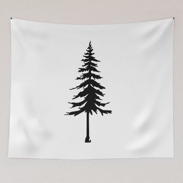 Item preview, Pine Tree- Black designed and sold by TropiCol Creations.