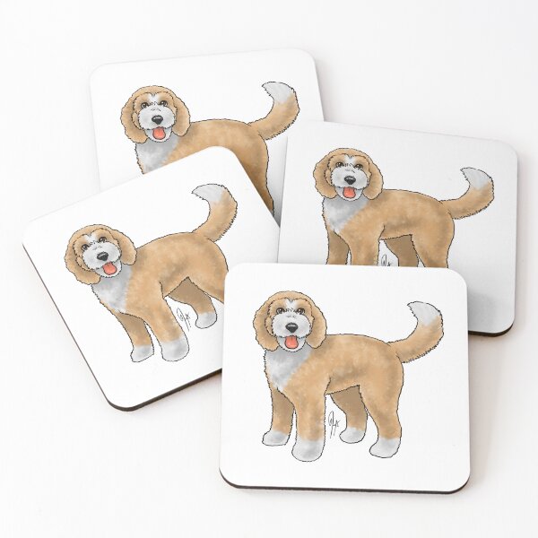 Item preview, Bernadoodle - White and Tan designed and sold by Jennifer Stolzer.