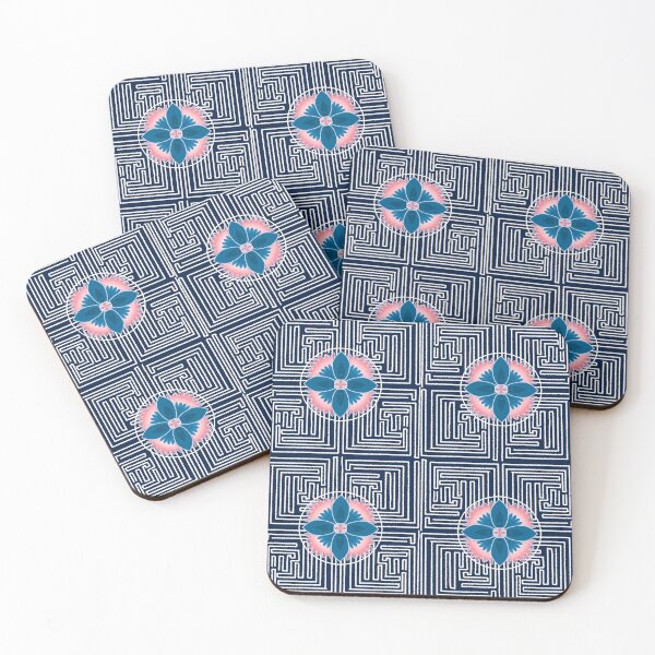 Item preview, floral pattern mixed with lines designed and sold by DeSee.