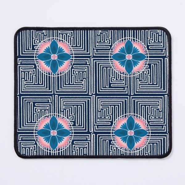 Item preview, floral pattern mixed with lines designed and sold by DeSee.