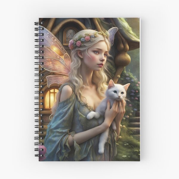 Item preview, Nena - Fairy Holding her Cat designed and sold by FaerieFusion.