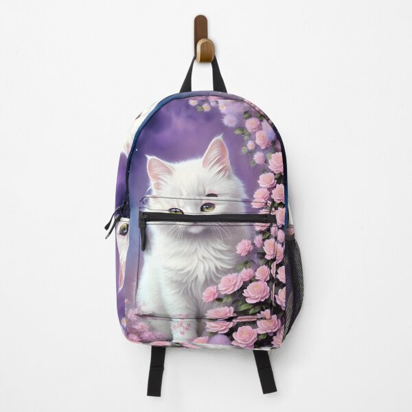 Item preview, Cat with Roses - Modern Digital Art designed and sold by Ai-michiart.