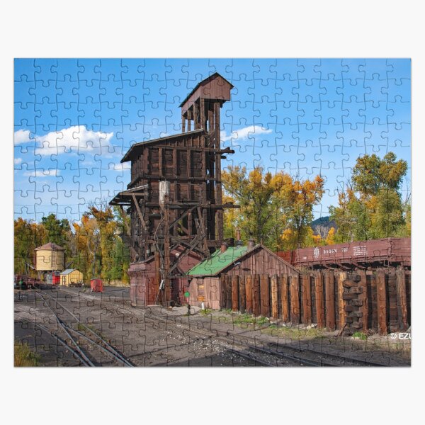 Item preview, Gift Yourself A Steam Train Ride With The 1,000 Piece Jigsaw Puzzle Challenge ~ Comes In A Metal Gift/Storage Box. Also, It's “TIME” To Check Out The Matching 10.25” Wall Clock. designed and sold by MoreEZUSA-Here.