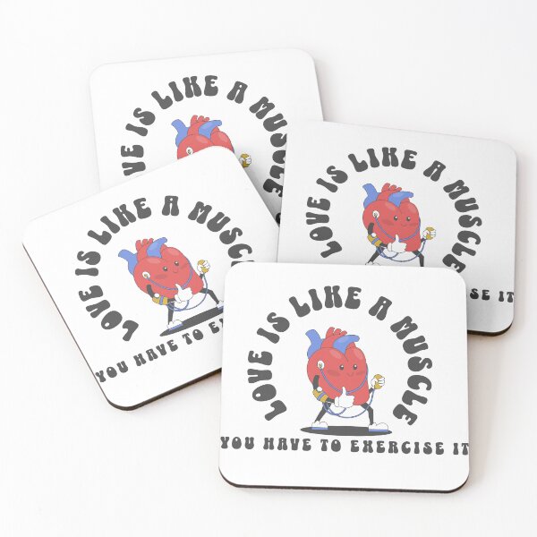 Item preview, Love is like a muscle designed and sold by Kai Wen Designs.