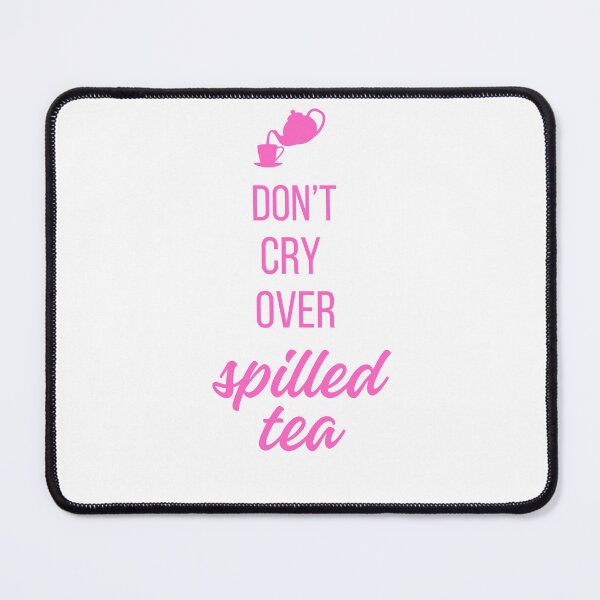 Item preview, funny Don't Cry Over Spilled Tea Milk  designed and sold by monpetitbijou.