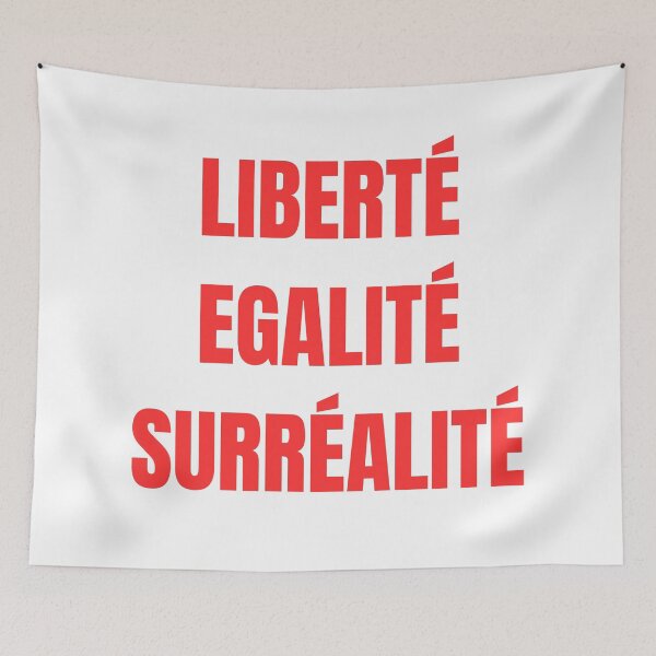 Item preview, "liberté, egalité, surréalité" (crimson red) designed and sold by jennifersmind.