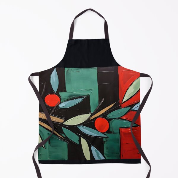 Item preview, Abstract Olive Dance- A Fauvist and Cubist Ballet of Color and Form Generative AI designed and sold by OlfactoART Studio.