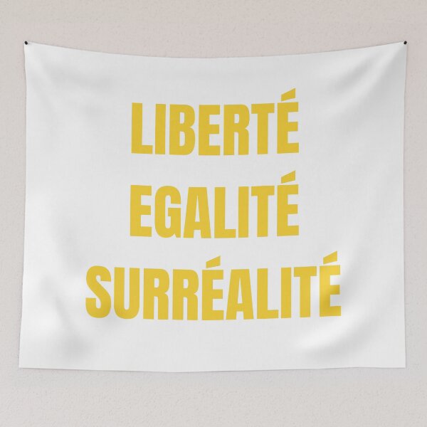 Item preview, "liberté, egalité, surréalité" (cadmium yellow) designed and sold by jennifersmind.