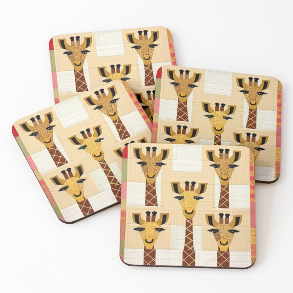 Item preview, Cute giraffe pattern Patchwork quilt  designed and sold by Roxburylane.