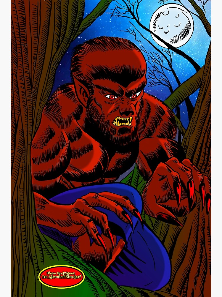 Night of the Werewolf! Poster for Sale by DrAtomicThunder