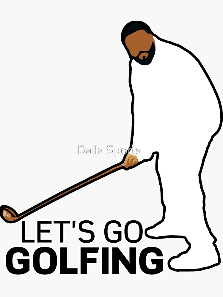 LETS GO GOLFING- dj khaled Sticker for Sale by chantiesgallery