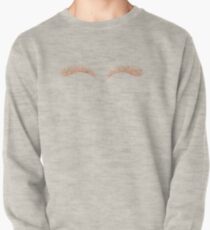 eye lashes,eye,lashes, rose gold, glitter Pullover