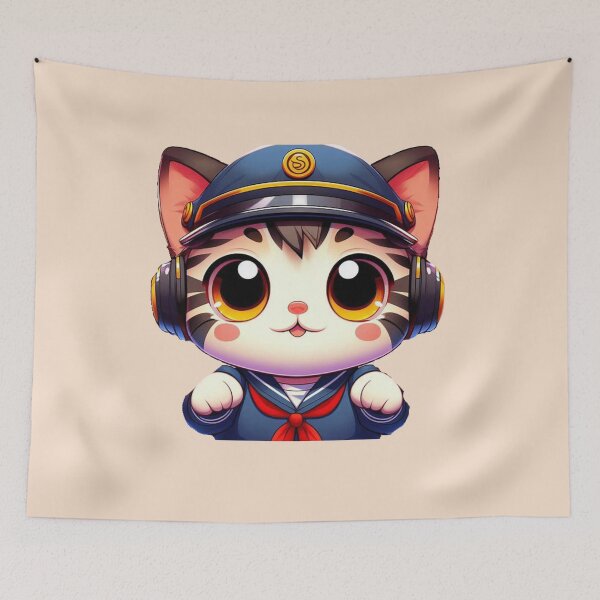 Item preview, Anime Kitty designed and sold by Myra365Art.
