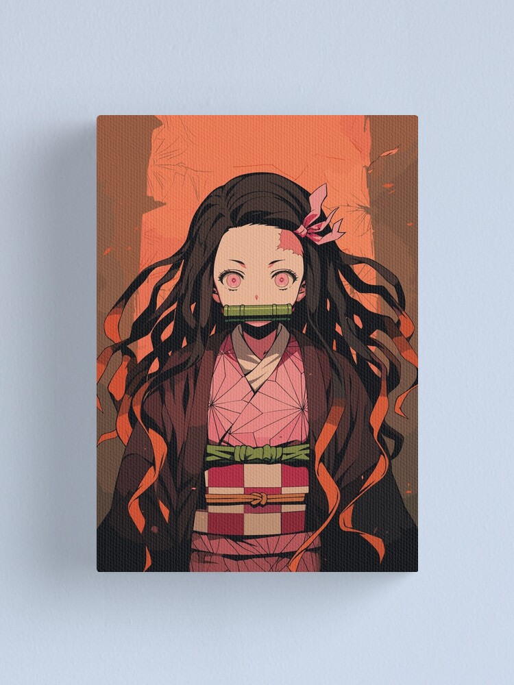 Japanese Anime Demon Slayer Nezuko Kamado Sexy Girl Canvas Print Tea Room  Wall Art Studio Decor Frames From Xianstore09, $15.73