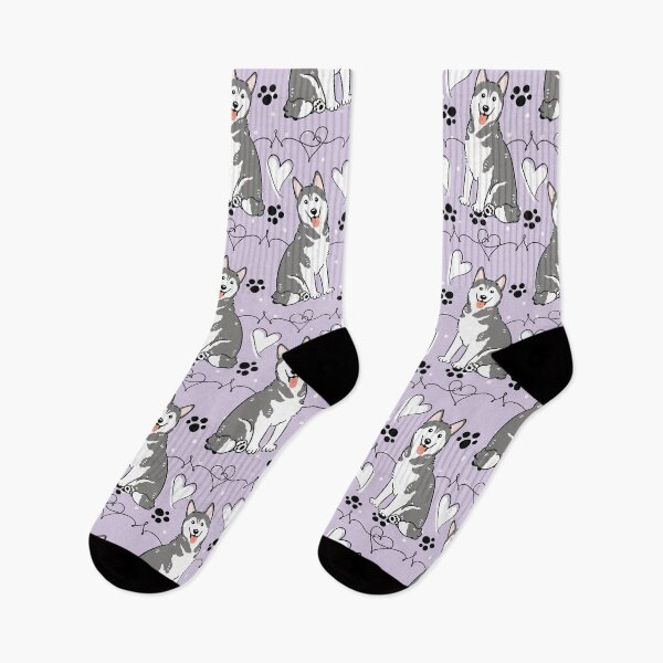 Item preview, Love Gray White Siberian Husky Dog 2 designed and sold by Lulupainting.
