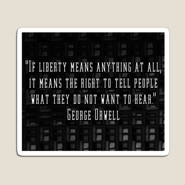 Aperçu de l'œuvre George Orwell sur Liberty créée et vendue par Thirteencats.