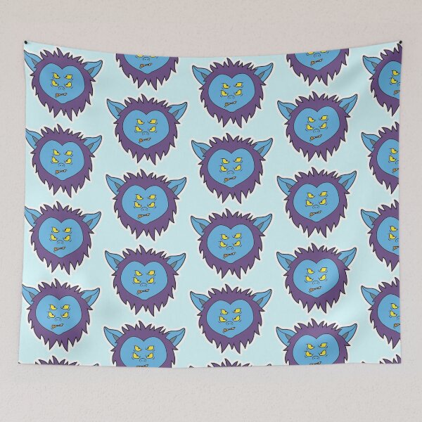 Item preview, MUNSTA - Angry Blue Monster designed and sold by OWLSTANDING.
