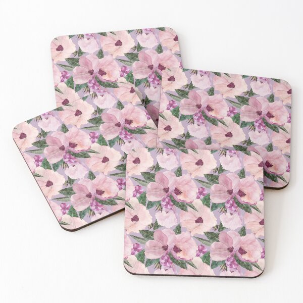 Item preview, Vintage Wild Australian Hibiscus Blooms designed and sold by Sketchbook Designs.