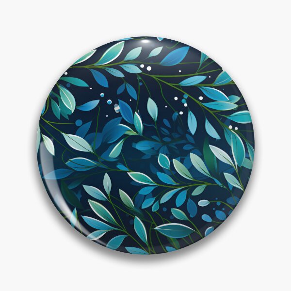 Item preview, Seamless Pattern with Green and Blue Gum Leaves designed and sold by overheadclick.