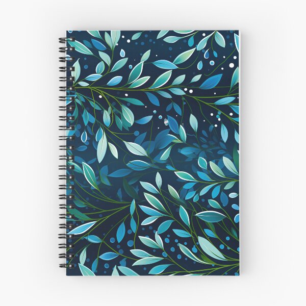 Item preview, Seamless Pattern with Green and Blue Gum Leaves designed and sold by overheadclick.