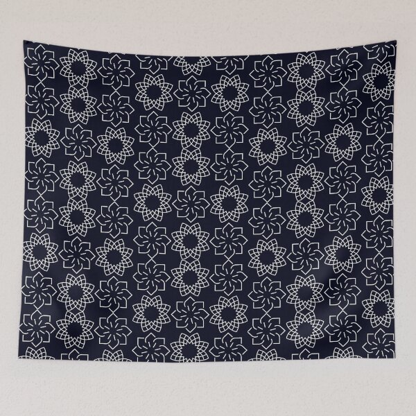 Item preview, Arabic Pattern Blue Background designed and sold by OmikronStore.