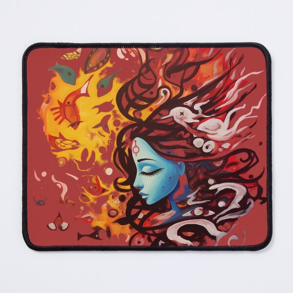 Item preview, An abstract painting of a woman with hair designed and sold by Eastbavin.