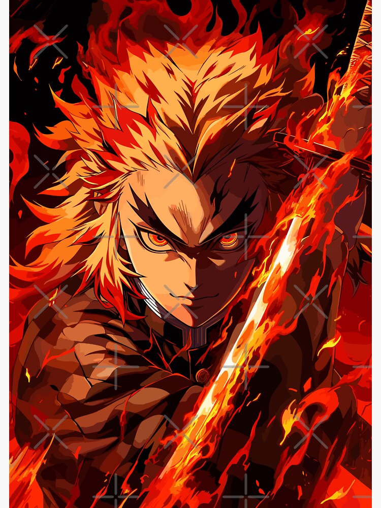 Rengoku Fan art' Sticker | Spreadshirt