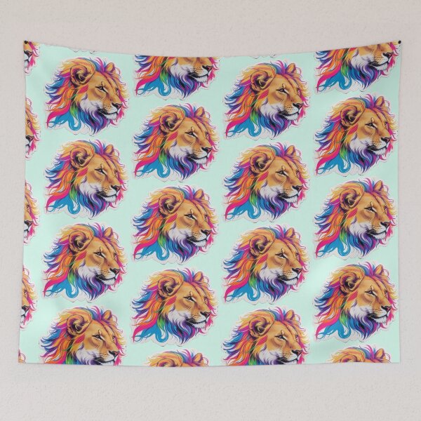 Item preview, colorful lion designed and sold by Lolpopy.