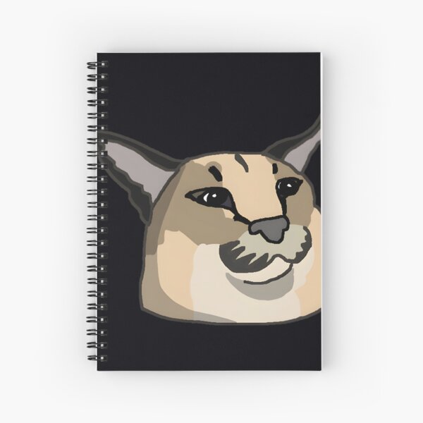 Big Floppa Meme Cute Caracal Cat: Plain Lined Journal Notebook, 120 Pages,  Medium 6 x 9 Inches, Printed Cover