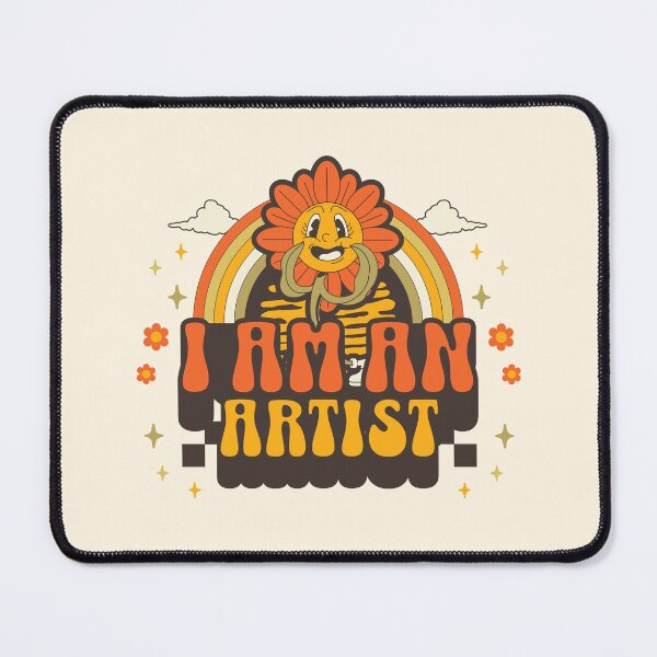 Item preview, I am an artist typography text sunny rainbow | Morcaworks designed and sold by Morcawork.