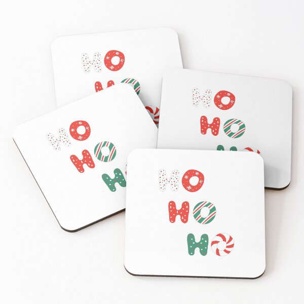 Item preview, HO HO HO Festive: Colorful and Merry Christmas Letters designed and sold by Geek-Attitude.