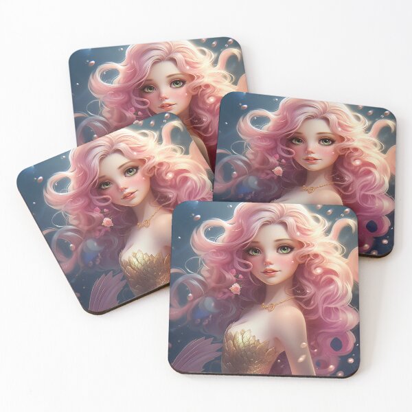 Item preview,  cartoon beautiful mermaid girl  designed and sold by aiphotosart.