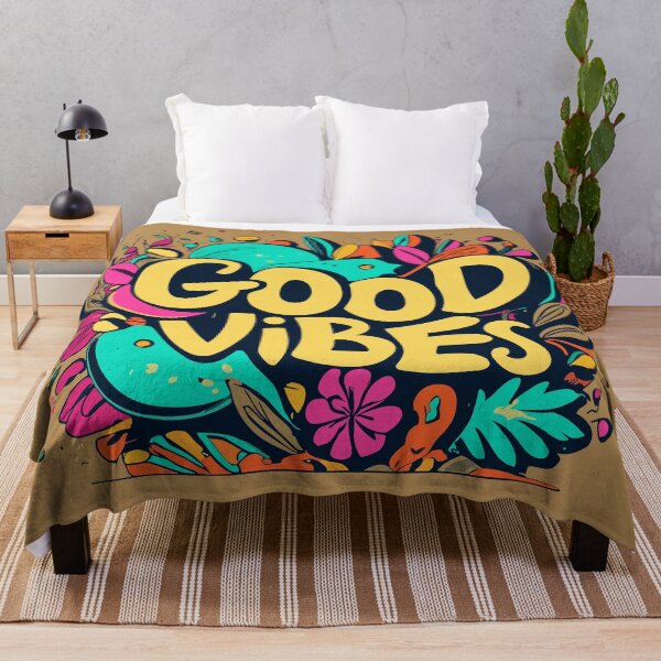 Item preview, Positive Vibes Typography: Wear Good Vibes Only designed and sold by TrendyArtInk.