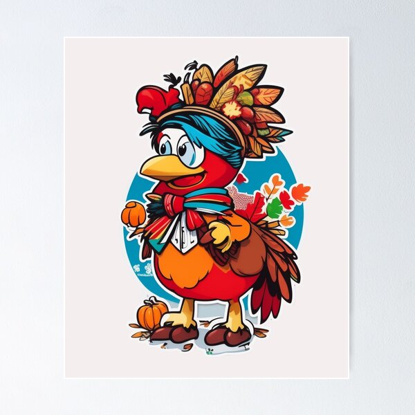 Item preview, Thanksgiving Happy turkey  designed and sold by Carlos Gudino.