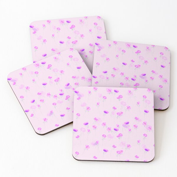 Item preview, Pink background with tiny pink buds  designed and sold by Chirayu1111.