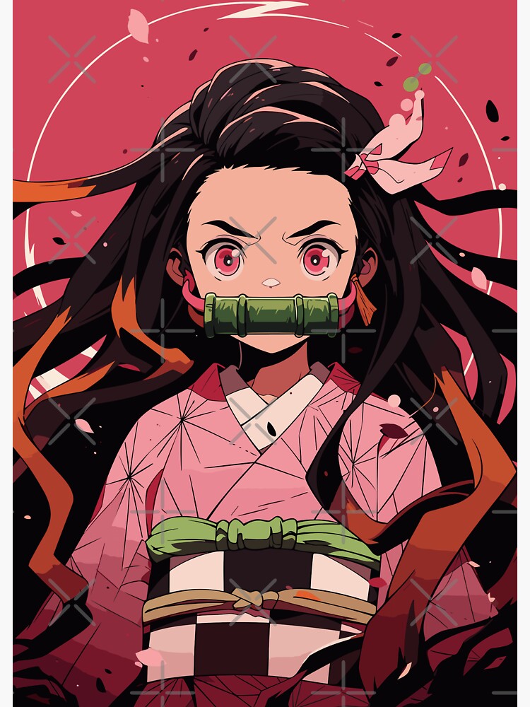 Pegatina for Sale con la obra «Nezuko Kamado El Guardián Blossom Anime ...