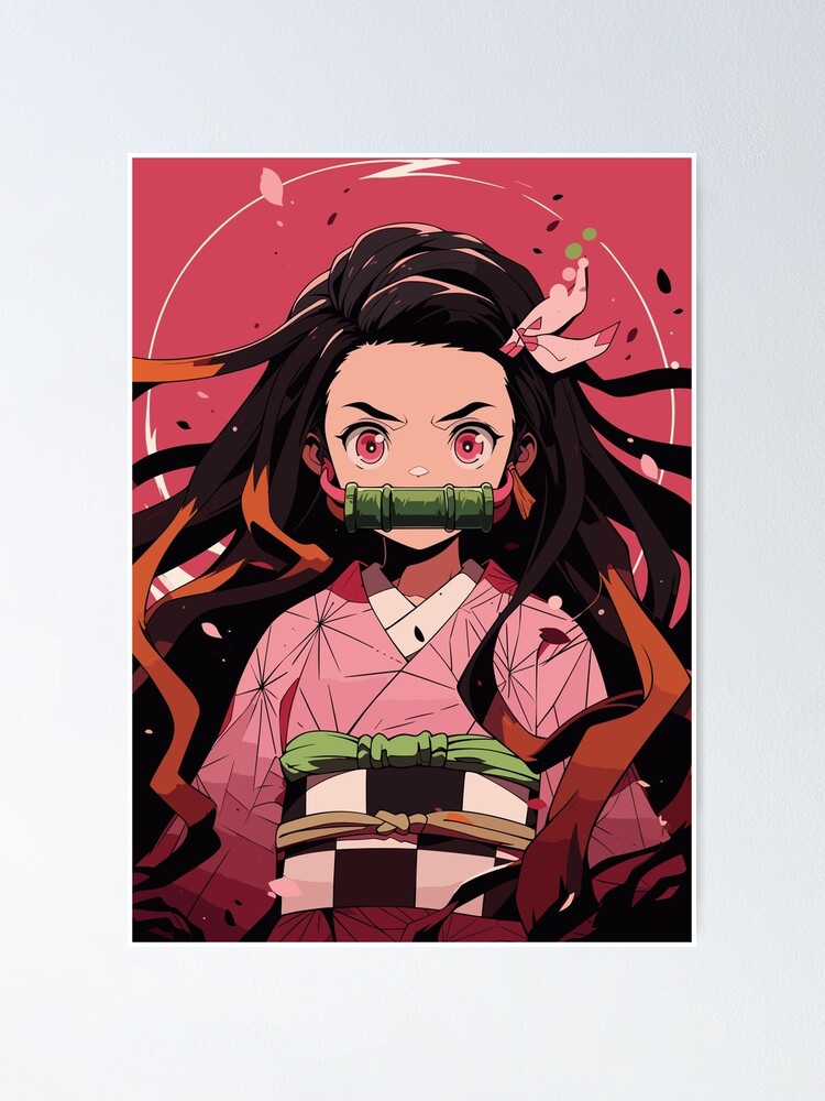 Poster Kimetsu no Yaba Tanjiro Kamada Demon Slayer Nezuko Zenitsu