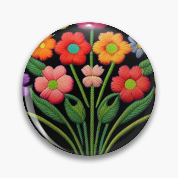 Item preview, Embroidered floral  designed and sold by Roxburylane.