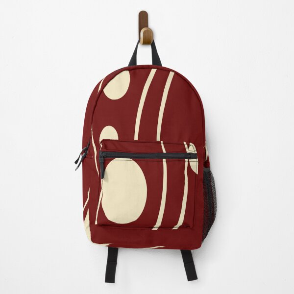 Item preview, Curved wavy lines and Ovals. Ivory and Burgundy. by Mill2023 designed and sold by Mill2023.