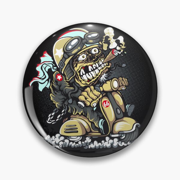 Item preview, Smoking ape on motorcycle designed and sold by Aleph-Mga.